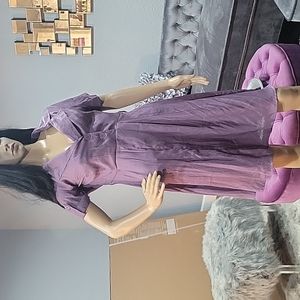 Purple work dress